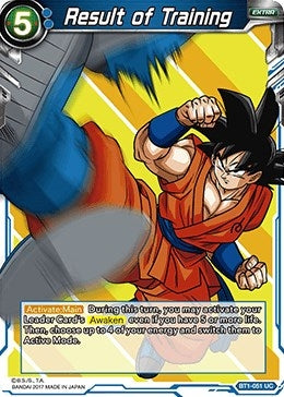 Image for Result of Training (Galactic Battle) (BT1-051) - Dragon Ball Super: Masters