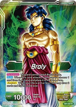 Image for Broly // Broly, The Legendary Super Saiyan (Galactic Battle) (BT1-057) - Dragon Ball Super: Masters