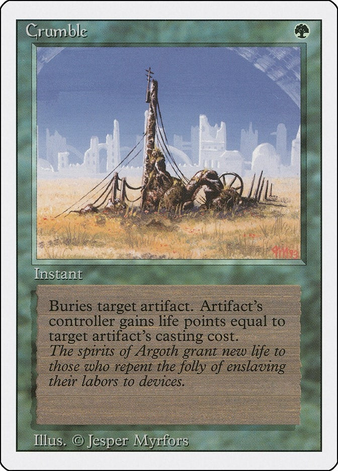 Image for Crumble (Revised Edition) - Magic: The Gathering