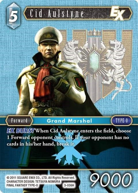 Image for Cid Aulstyne EX (Opus III) (3-036H) - Final Fantasy TCG