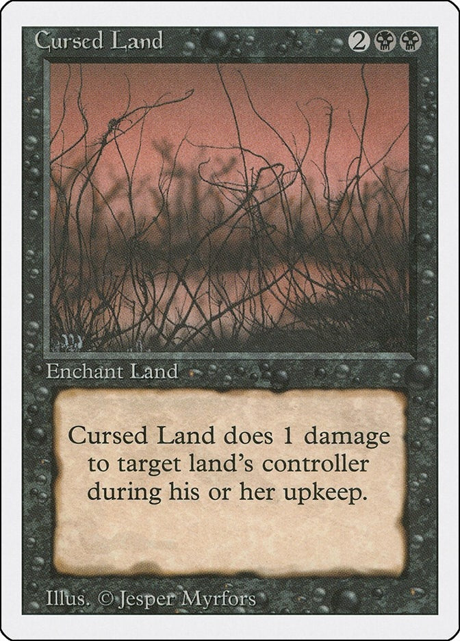 Image for Cursed Land (Revised Edition) - Magic: The Gathering