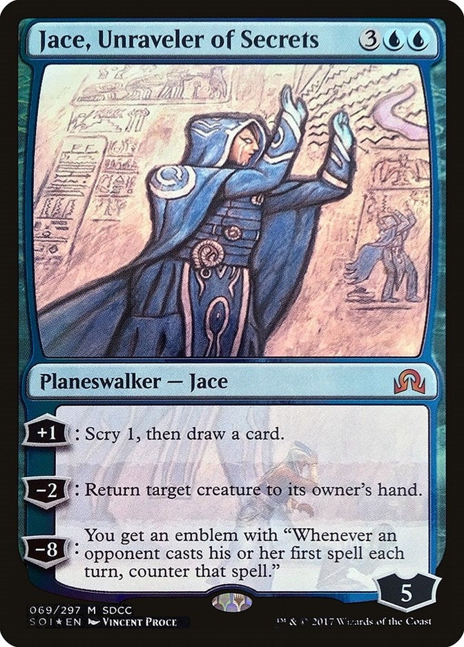 Image for Jace, Unraveler of Secrets (SDCC 2017 Exclusive) (Media Promos) (69) - Magic: The Gathering