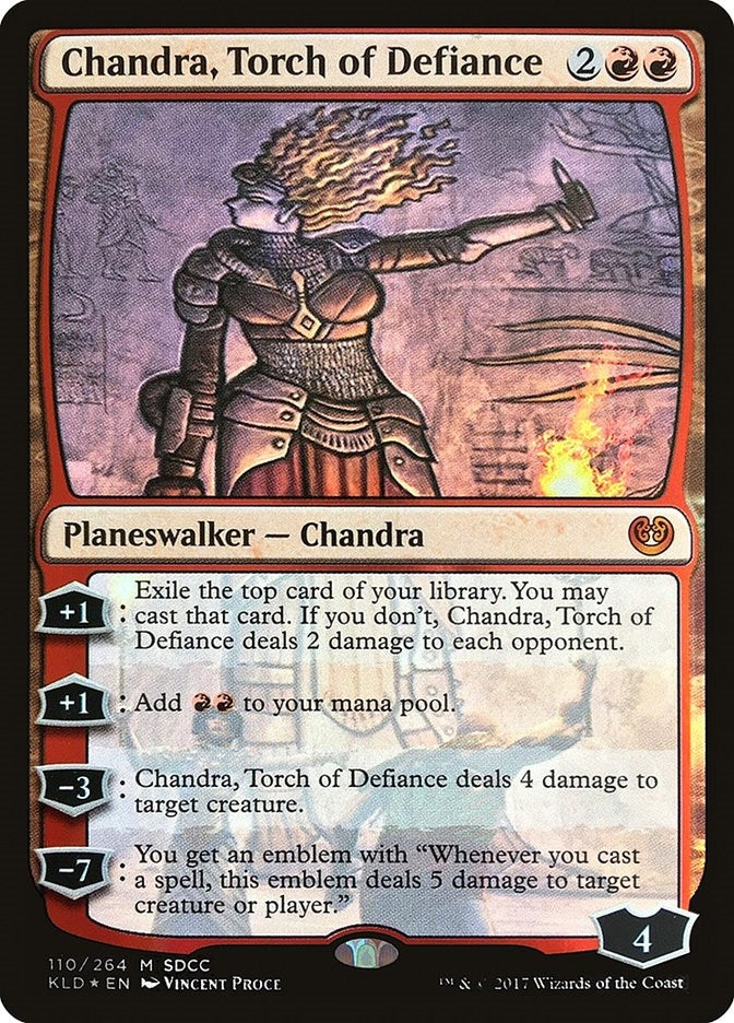 Image for Chandra, Torch of Defiance (SDCC 2017 Exclusive) (Media Promos) (110) - Magic: The Gathering