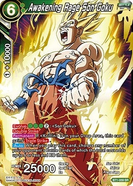 Image for Awakening Rage Son Goku (Galactic Battle) (BT1-059) - Dragon Ball Super: Masters