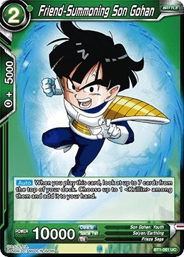 Image for Friend-Summoning Son Gohan (Galactic Battle) (BT1-061) - Dragon Ball Super: Masters