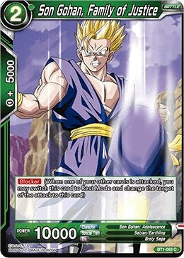 Image for Son Gohan, Family of Justice (Galactic Battle) (BT1-062) - Dragon Ball Super: Masters