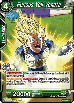 Image for Furious Yell Vegeta (Galactic Battle) (BT1-065) - Dragon Ball Super: Masters