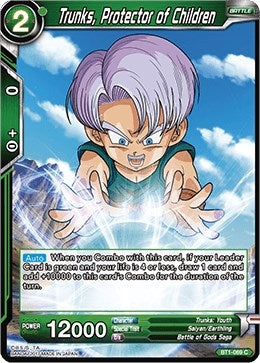 Image for Trunks, Protector of Children (Galactic Battle) (BT1-069) - Dragon Ball Super: Masters