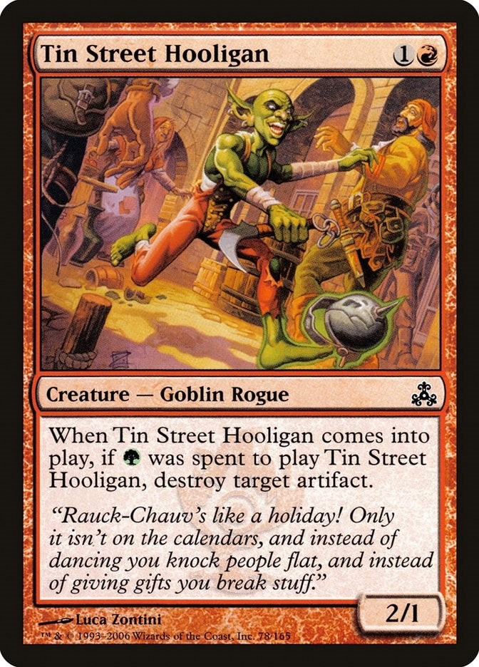 Image for Tin Street Hooligan (Guildpact) (78) - Magic: The Gathering