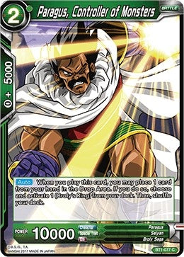 Image for Paragus, Controller of Monsters (Galactic Battle) (BT1-077) - Dragon Ball Super: Masters