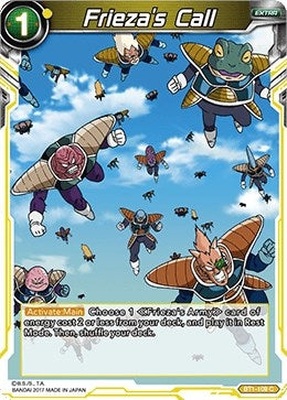 Image for Frieza's Call (2017) (Galactic Battle) (BT1-109) - Dragon Ball Super: Masters