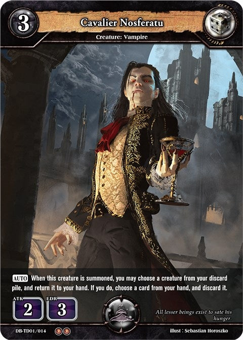 Image for Cavalier Nosferatu (TD01: Shadow Legion) (DB-TD01/014) - Dragoborne