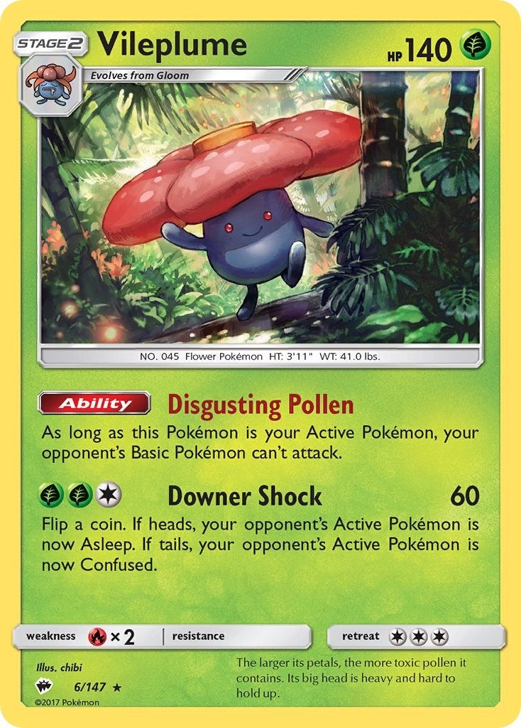 Image for Vileplume (SM - Burning Shadows) (6/147) - Pokemon