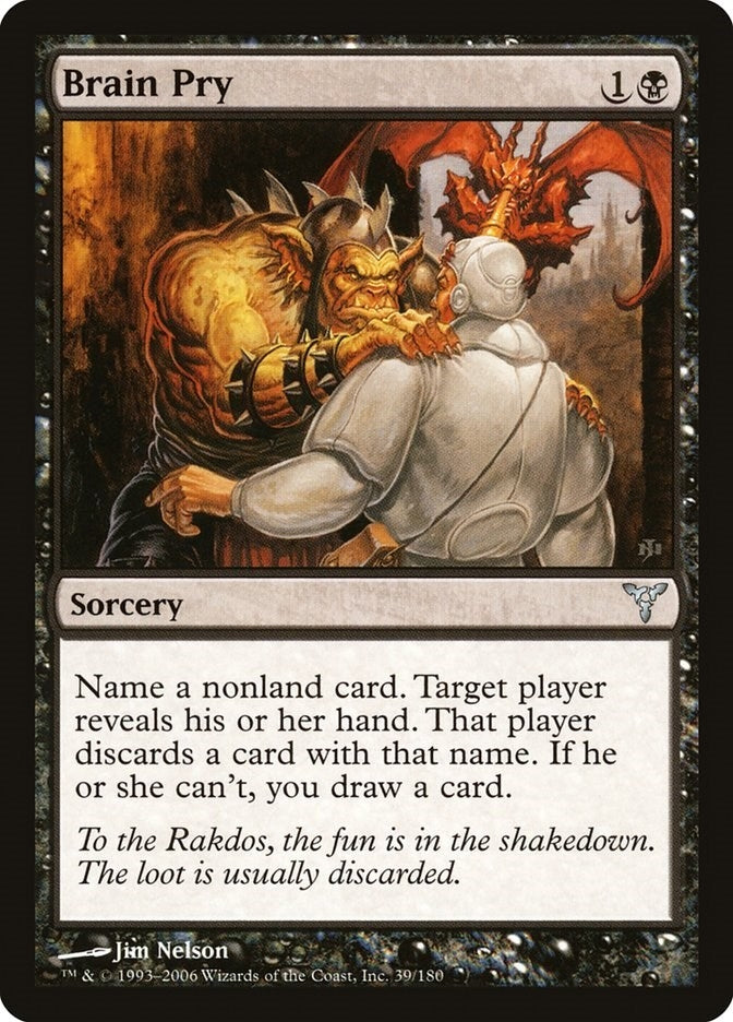 Image for Brain Pry (Dissension) (39) - Magic: The Gathering