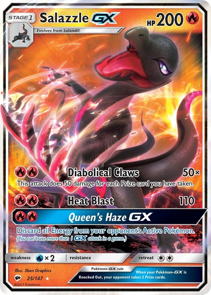 Image for Salazzle GX (SM - Burning Shadows) (25/147) - Pokemon