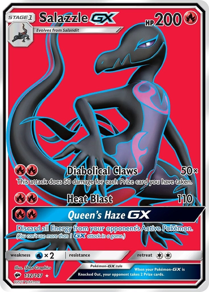 Image for Salazzle GX (Full Art) (SM - Burning Shadows) (132/147) - Pokemon
