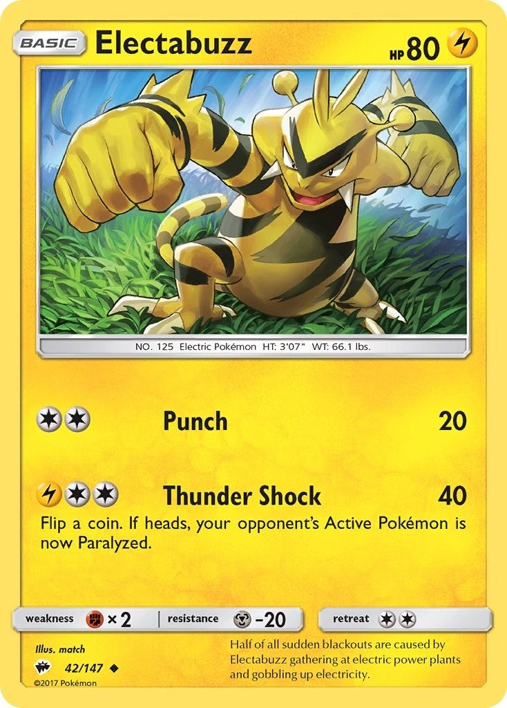 Image for Electabuzz (SM - Burning Shadows) (42/147) - Pokemon