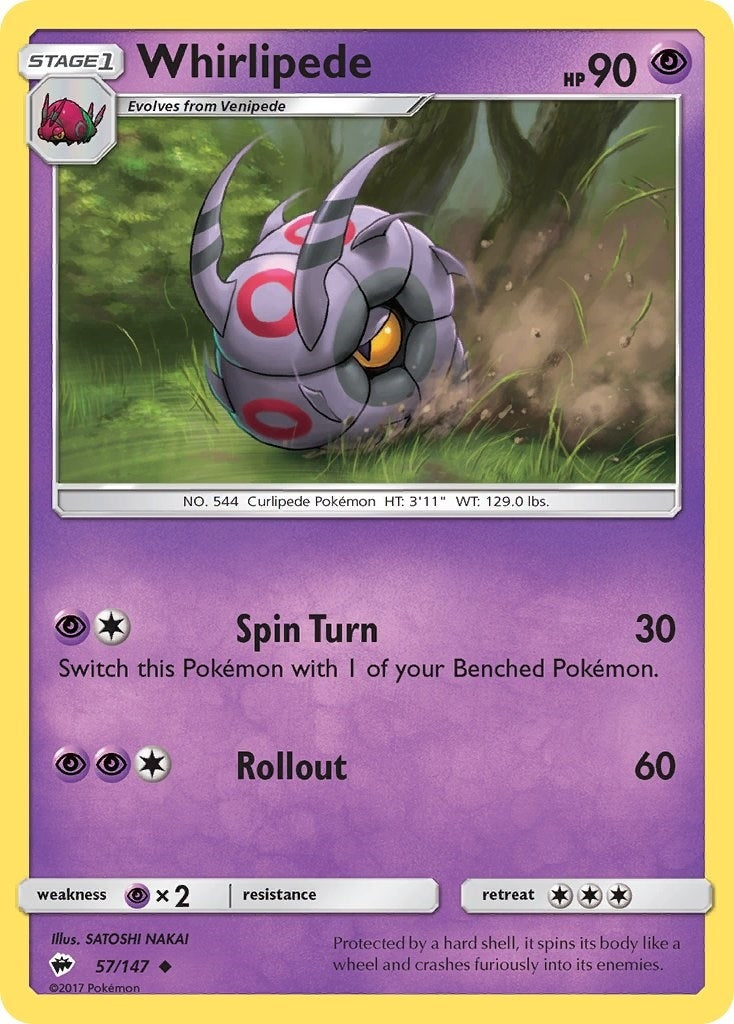 Image for Whirlipede (SM - Burning Shadows) (57/147) - Pokemon