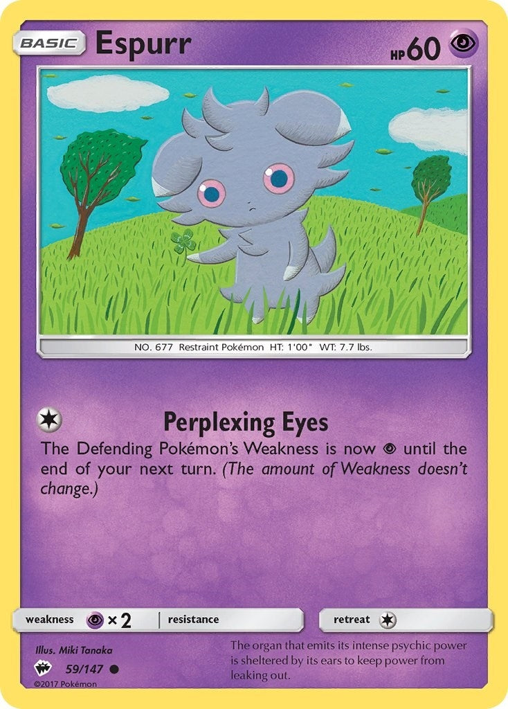 Image for Espurr (SM - Burning Shadows) (59/147) - Pokemon