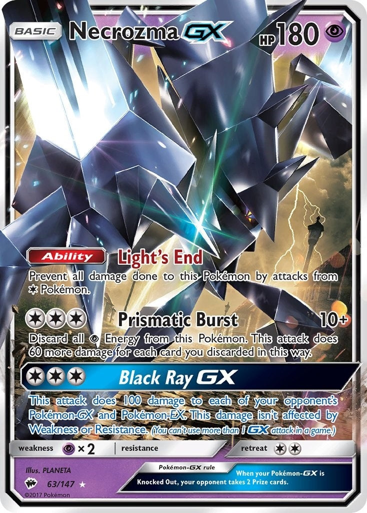 Image for Necrozma GX (SM - Burning Shadows) (63/147) - Pokemon