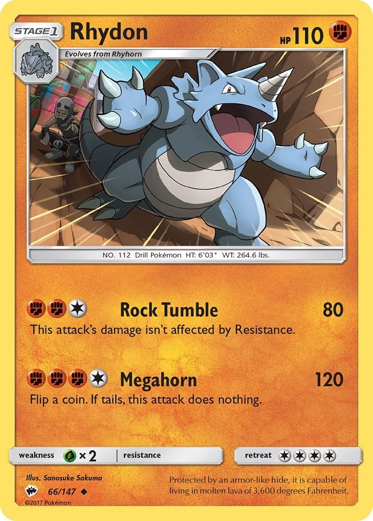 Image for Rhydon (SM - Burning Shadows) (66/147) - Pokemon