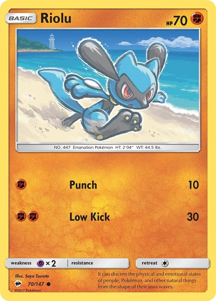 Image for Riolu (SM - Burning Shadows) (70/147) - Pokemon