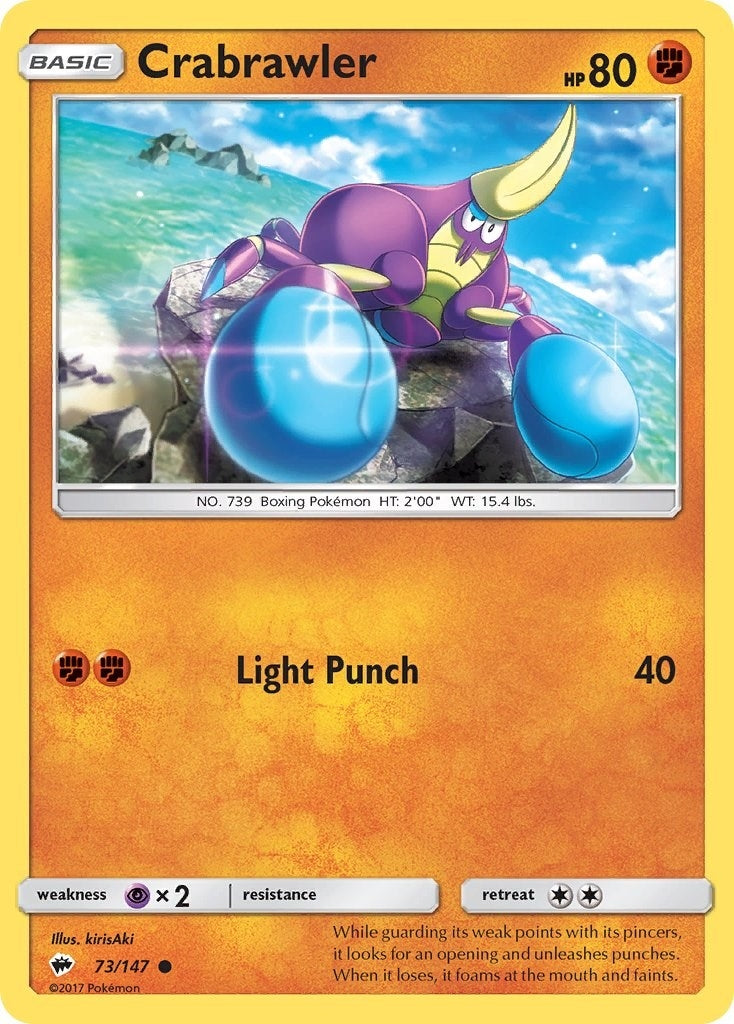 Image for Crabrawler (SM - Burning Shadows) (73/147) - Pokemon