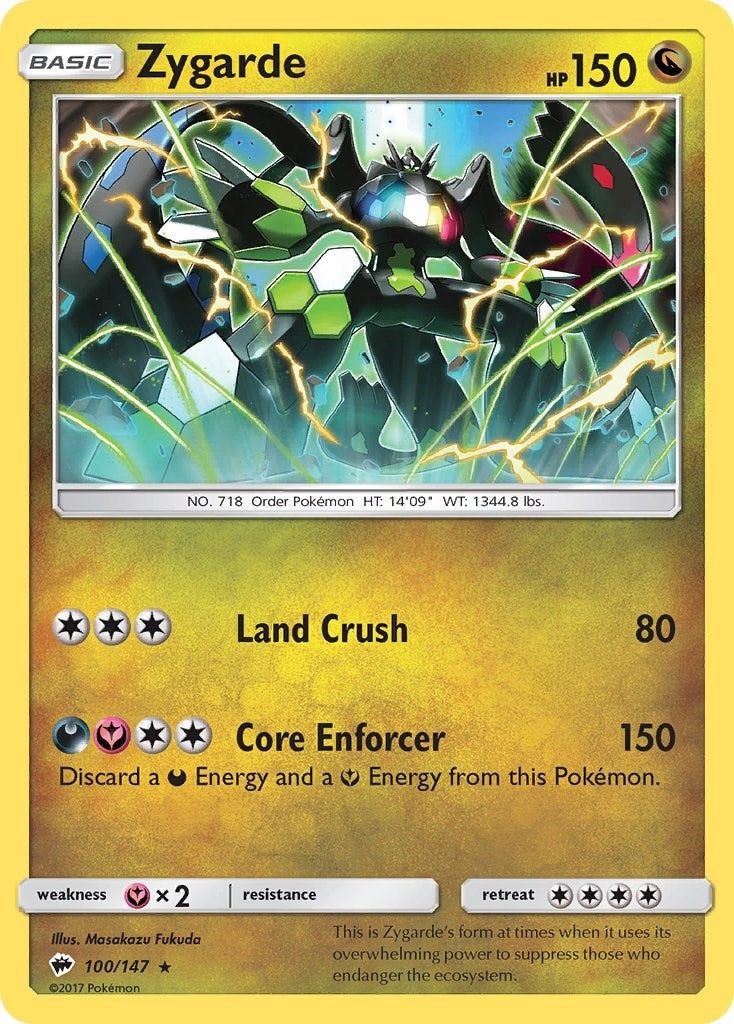 Image for Zygarde (SM - Burning Shadows) (100/147) - Pokemon
