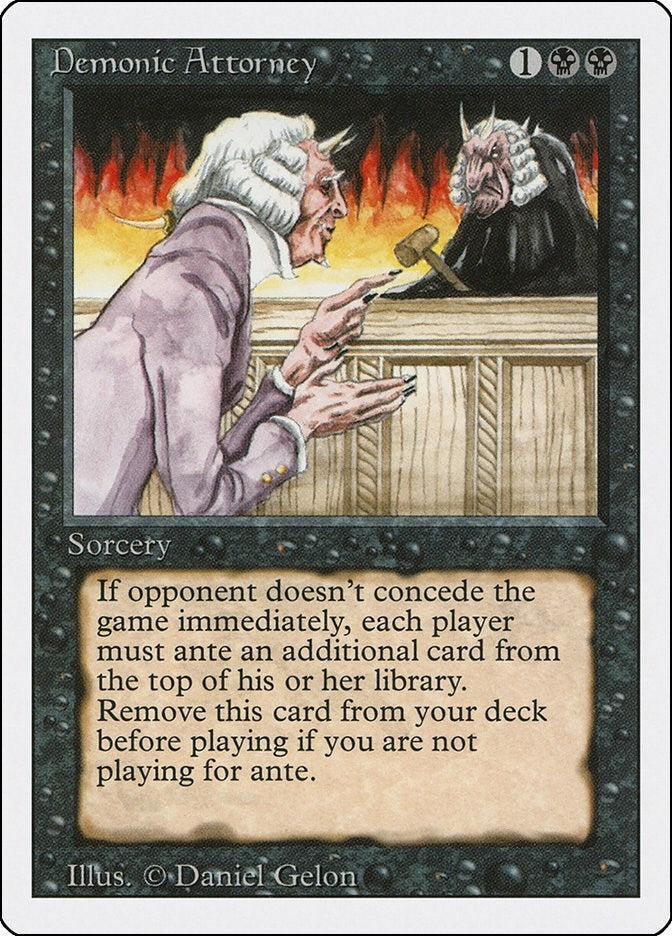 Image for Demonic Attorney (Revised Edition) - Magic: The Gathering