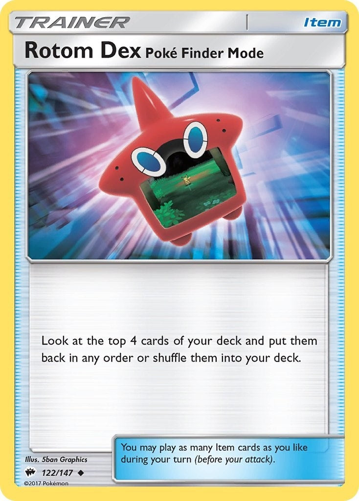 Image for Rotom Dex Poke Finder Mode (SM - Burning Shadows) (122/147) - Pokemon