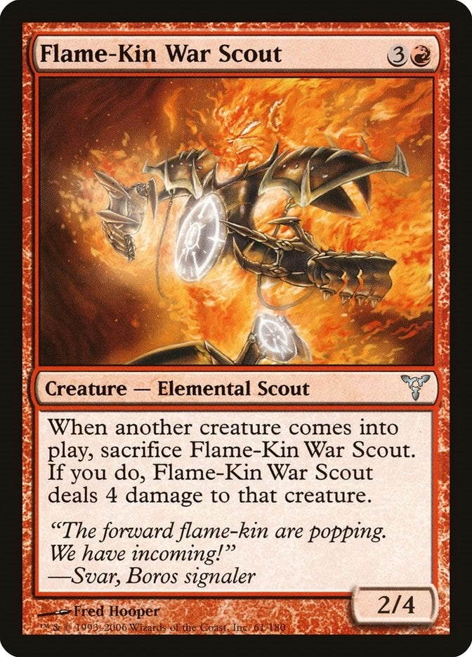 Image for Flame-Kin War Scout (Dissension) (61) - Magic: The Gathering