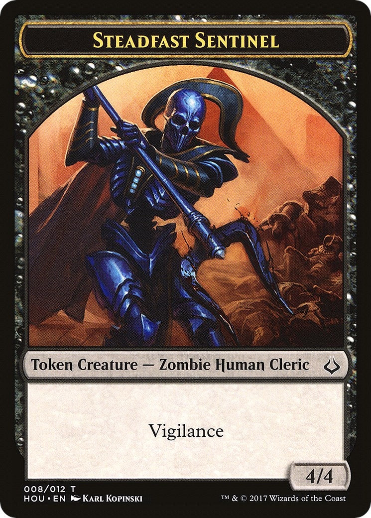 Image for Steadfast Sentinel // Zombie Double-Sided Token (Hour of Devastation) (8 // 20) - Magic: The Gathering