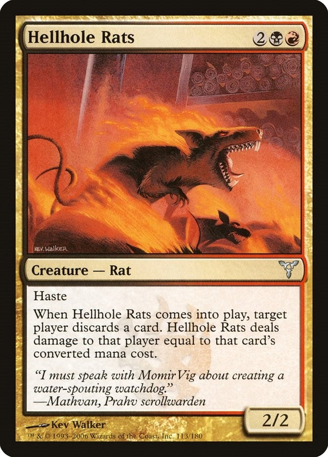Image for Hellhole Rats (Dissension) (113) - Magic: The Gathering
