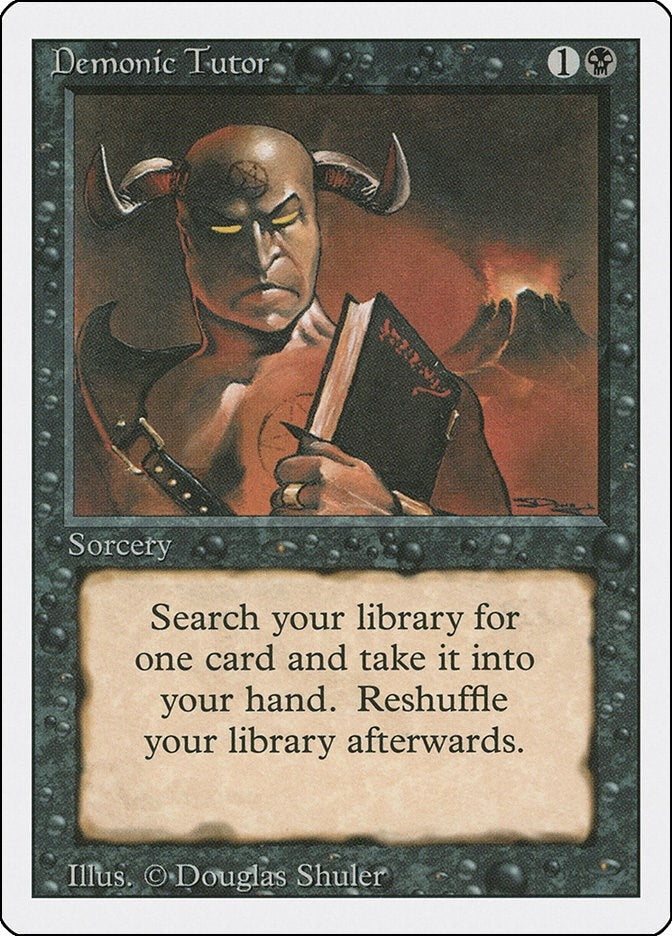 Image for Demonic Tutor (Revised Edition) - Magic: The Gathering