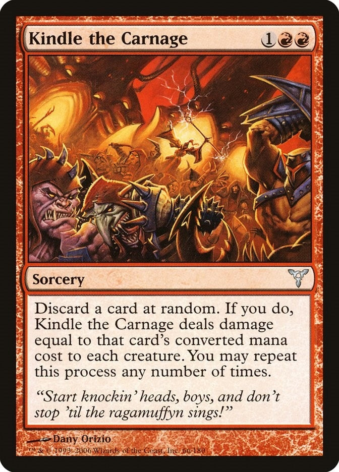 Image for Kindle the Carnage (Dissension) (66) - Magic: The Gathering