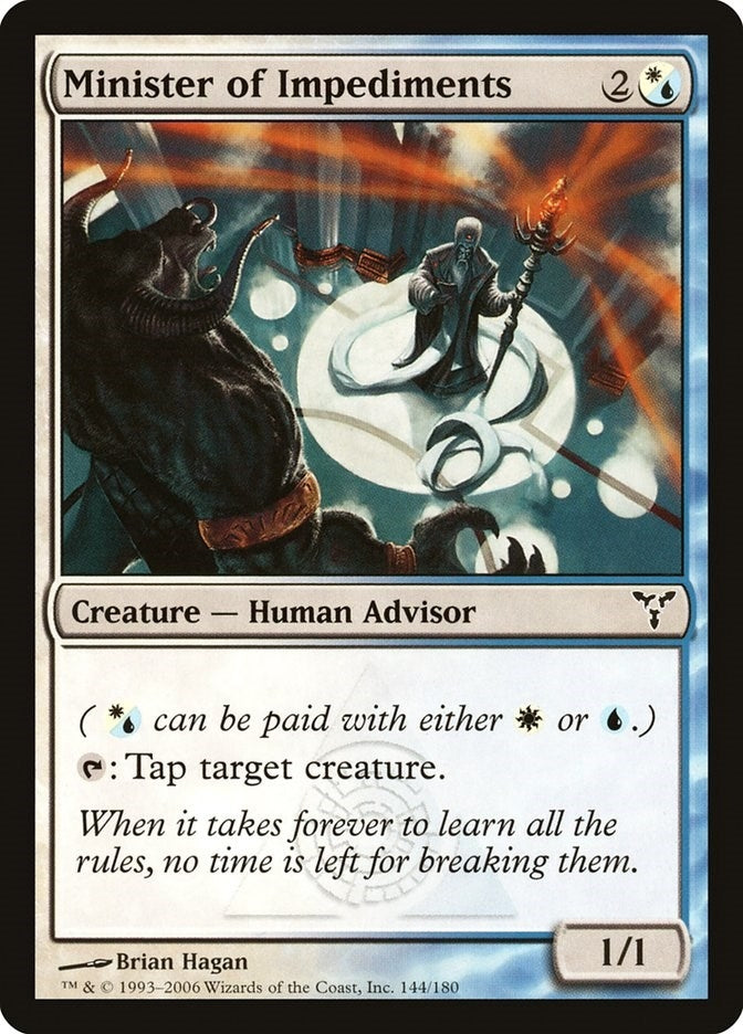 Image for Minister of Impediments (Dissension) (144) - Magic: The Gathering