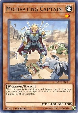 Image for Motivating Captain (Code of the Duelist) (COTD-EN031) - YuGiOh
