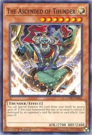 Image for The Ascended of Thunder (Code of the Duelist) (COTD-EN036) - YuGiOh