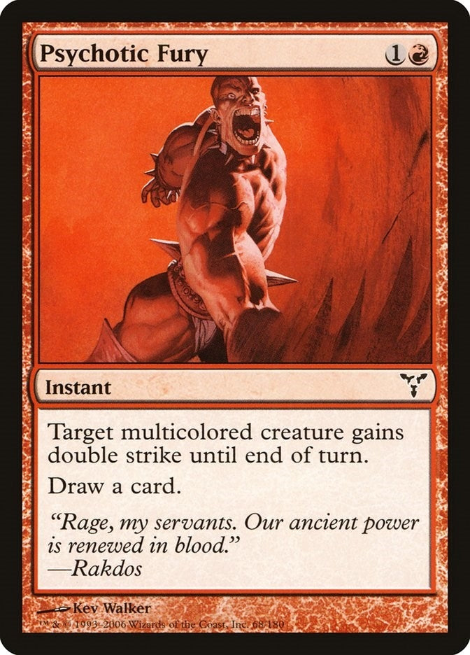 Image for Psychotic Fury (Dissension) (68) - Magic: The Gathering