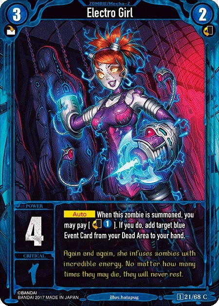 Image for Electro Girl (Zombie World Order TCG - Set 1) (21) - Zombie World Order TCG
