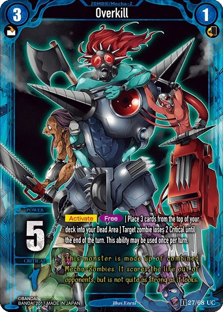 Image for Overkill (Zombie World Order TCG - Set 1) (27) - Zombie World Order TCG