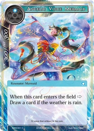 Image for Angelic Voice Mermaid (Reiya Cluster Starter Deck) (SDR3-001) - Force of Will