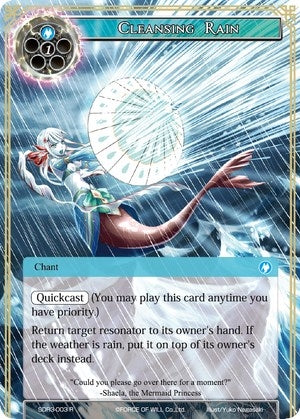 Image for Cleansing Rain (Reiya Cluster Starter Deck) (SDR3-003) - Force of Will