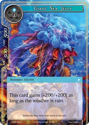 Image for Giant Sea Jelly (Reiya Cluster Starter Deck) (SDR3-004) - Force of Will
