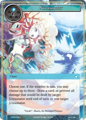 Image for Stormbolt (Reiya Cluster Starter Deck) (SDR3-008) - Force of Will