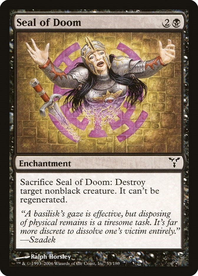Image for Seal of Doom (Dissension) (53) - Magic: The Gathering