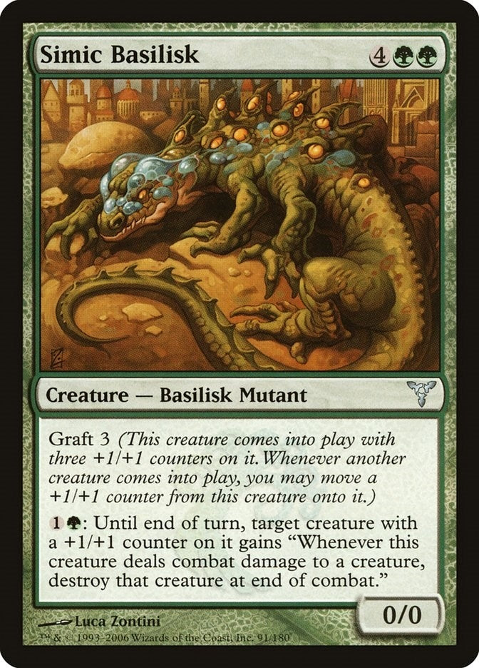 Image for Simic Basilisk (Dissension) (91) - Magic: The Gathering