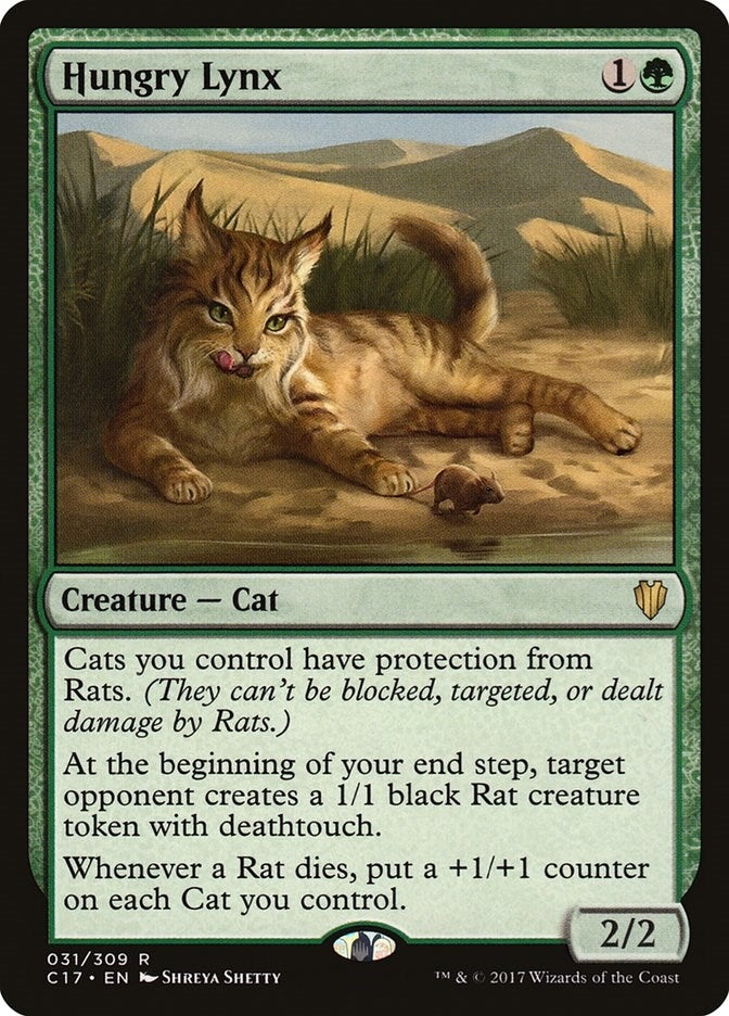 Image for Hungry Lynx (Commander 2017) (31) - Magic: The Gathering
