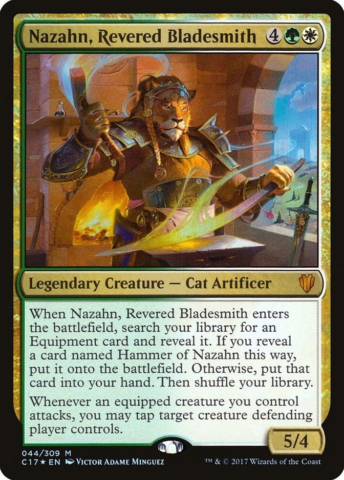 Image for Nazahn, Revered Bladesmith (Commander 2017) (44) - Magic: The Gathering