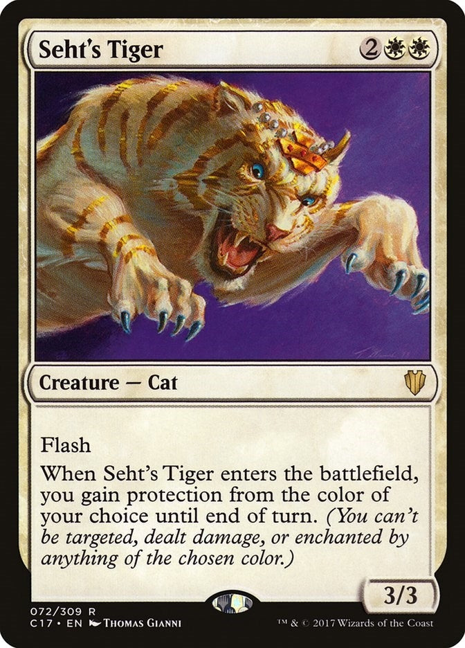 Image for Seht's Tiger (Commander 2017) (72) - Magic: The Gathering